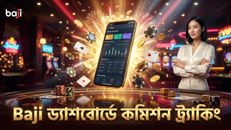 Baji অ্যাফিলিয়েট ড্যাশবোর্ডে কমিশন সময়মতো ট্র্যাক করুন