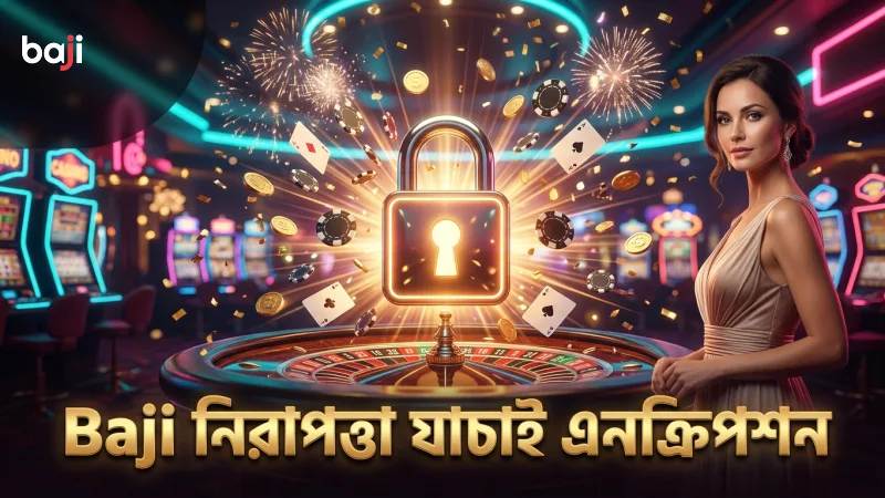 Baji অ্যাপ নিরাপত্তা যাচাই ও এনক্রিপশন সুবিধা প্রদর্শন।