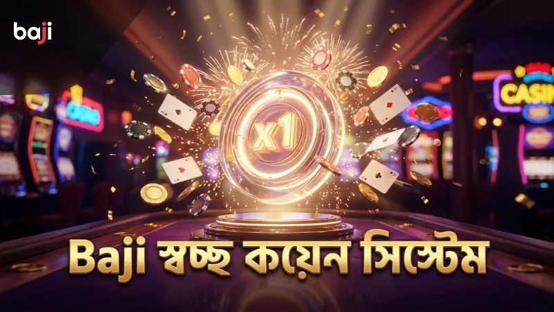 Baji স্বচ্ছ কয়েন সিস্টেম বোনাস জেতার বিশ্বস্ততা বাড়ায়।