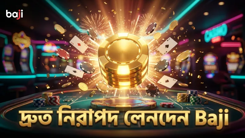 Baji ক্যাসিনোতে দ্রুত ও নিরাপদ লেনদেন নিশ্চিত করে